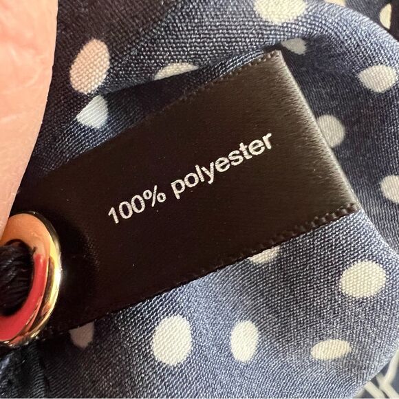 The Limited Dress Navy Blue & White Polka Dot Henley Shift -Size S NWT🏷 classy! - Picture 15 of 16
